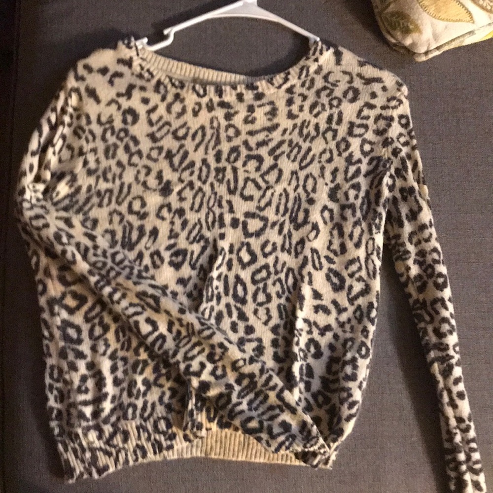 Animal print sweater